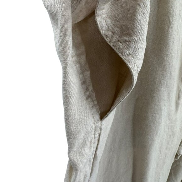 Island Importer Natural Linen Riviera Drawstring Pants Mens Size L - Picture 3 of 8